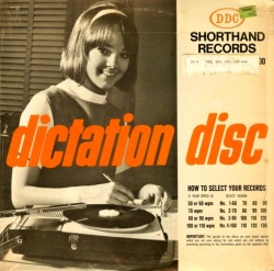 vinylespassion:  Dictation Disc 