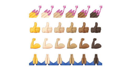 foxy-feminist:shouldnt:Just a few hours ago Apple released the new multicultural emoji’s to develope