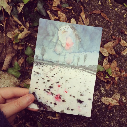 I love my postcards and I’m trying to love autumn, so here’s a little combo for your eye