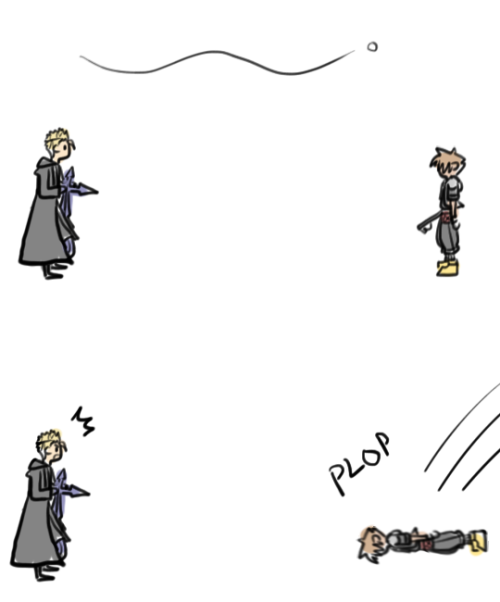 destiny-islanders:  Everyone in the game calls Demyx a wimp, but I know his boss fight has claimed HOURS of our playthroughs, usually resulting in the game over screen where the worlds are decidedly doomed because Sora’s too embarrassed that he couldn’t