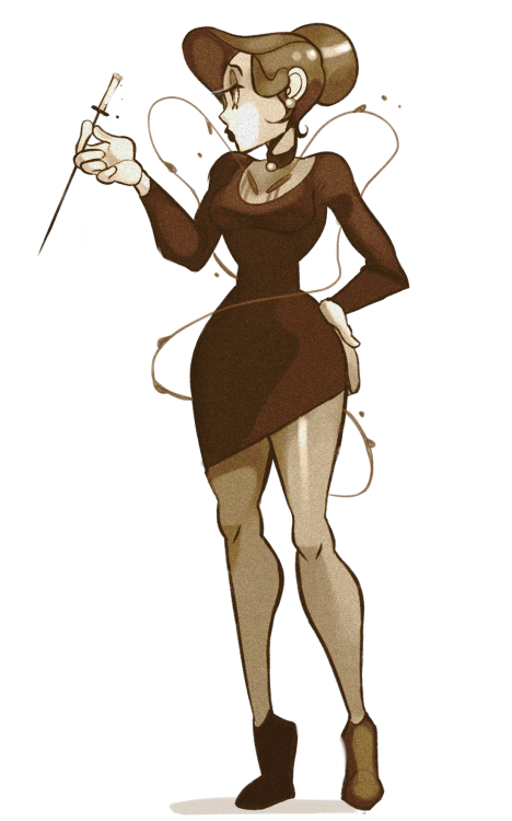 apselene:  Concept for my Skullgirls oc Virginia! Shes a classic hollywood actress 