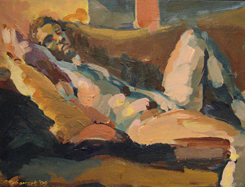 antonio-m: Paul Rubarczyk, 2009. male nude, oil on canvas