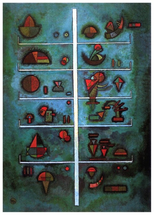 artist-kandinsky: Storeys, 1929, Wassily Kandinsky Medium: oil,cardboardwww.wikiart.org/en/w