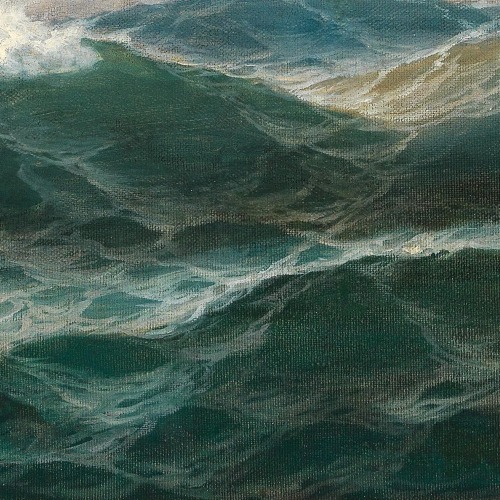 Details: Maritime Painting, Max Jensen, 1908