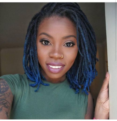 shesfromsaturn:Black Women w/ Blue Hair Appreciation Board 