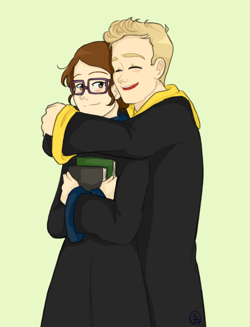 rainbowrowell: rin-the-buttercookie: Levi and Cath at Hogwarts because of (x)(x) &lt;3