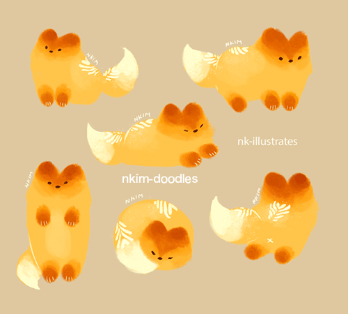 nkim-doodles:Master post of my Honey Milk, Matcha, Milk Tea, and Thai Tea foxes!@mpuzzlegirl