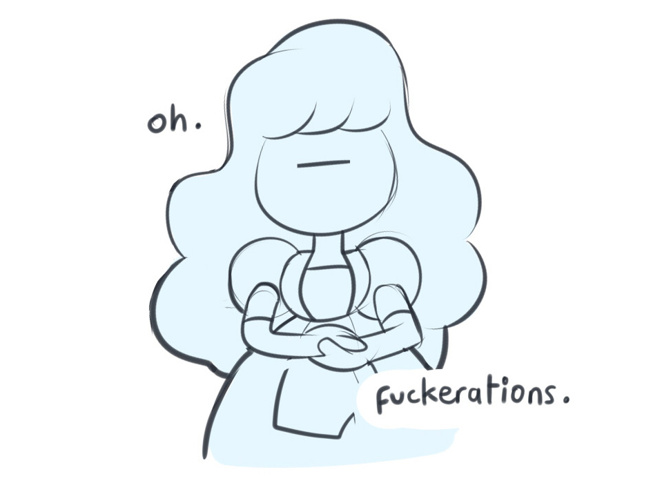 mrhaliboot: Steven Universe except sapphire says what she’s thinking and occasionally