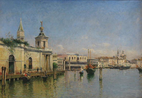 Attributed to Antonio María de Reyna Manescau (1859–1937)Paisaje de Venecia