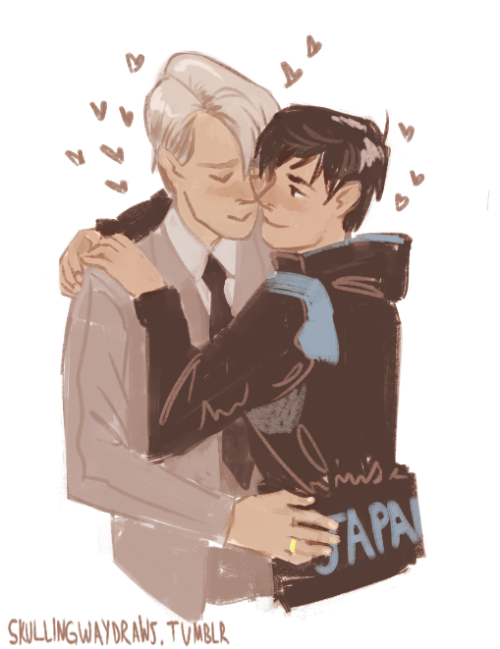 skullingwaydraws: happy (belated) v-day doodle~