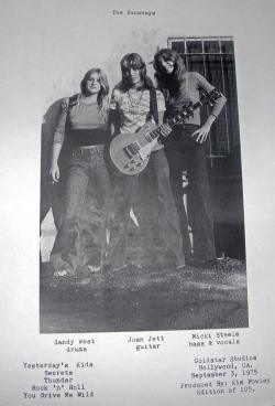 Hard-With-Glam:  Sister—Morphine:  Adveritesement About The Runaways’ First Performance