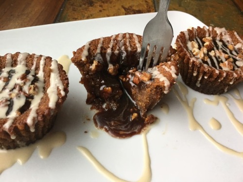 Vanilla Cupcakes Filled with Pecan Caramel and Drizzled With Maple Frosting at Bunny’s Bite