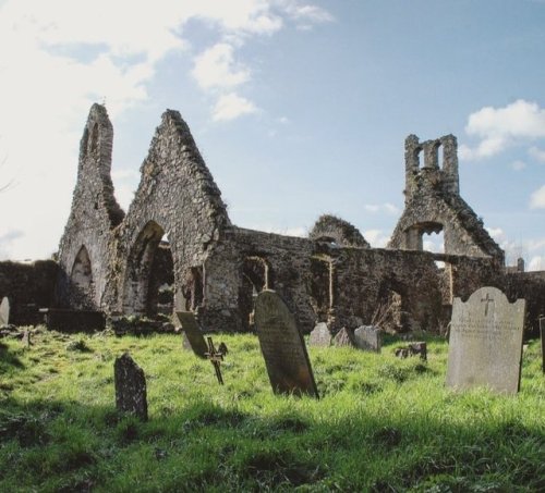 The ruins of St Patrick&rsquo;s church in Wexford town. It dates from the 12th/13th century and 
