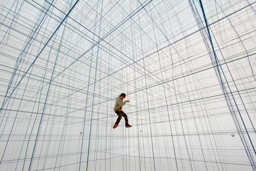 STRING VIENNA / NumenSelf supporting inhabitable social sculpture. The installation is based on prod