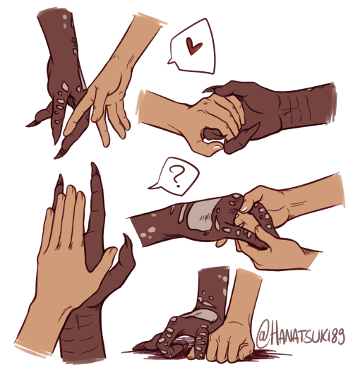 hanatsuki89:Just a bunch oh human and turian hands “interacting” with each other, for practice