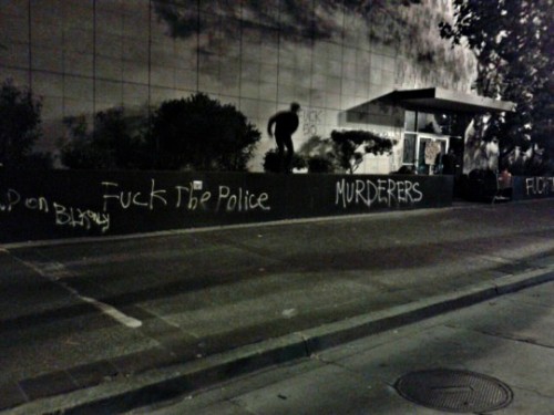 Protest in Oakland a couple dayz ago with porn pictures