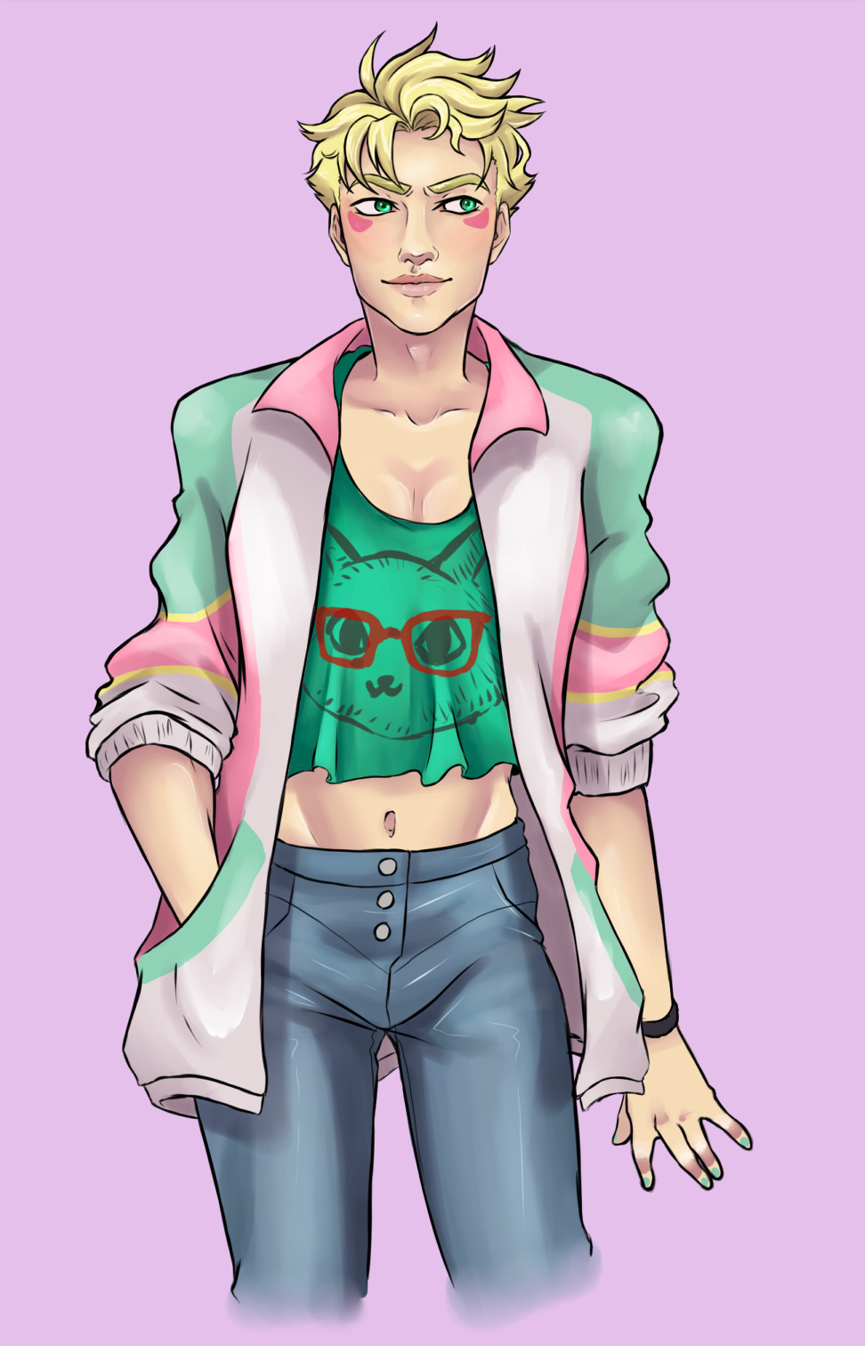 pompadorkery:  Had to draw Caesar in my OOTD. No apologies for looking like a rockin’