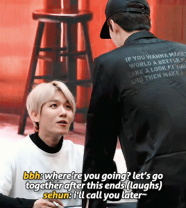sefuns:Sehun sunbaenim supporting his CBX juniors ♡ // 180422 CBX Goyang Fansign ↳ (video, tr:&