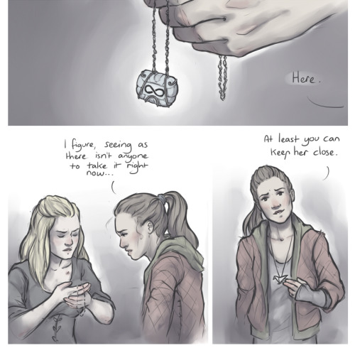 critter-of-habit:Raven must have ‘heard’ Clarke say “I love you.” to Lexa - she’d try to find some w