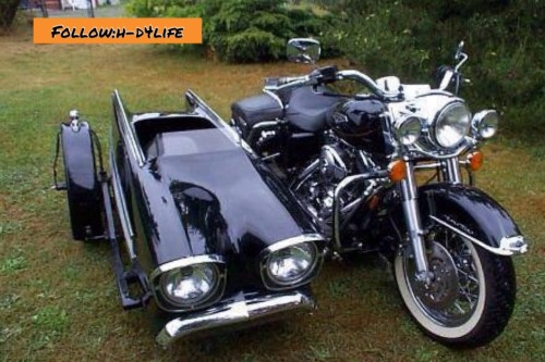 h-d4life:  Sweet side car!…this would be a nice addition to my Road King!