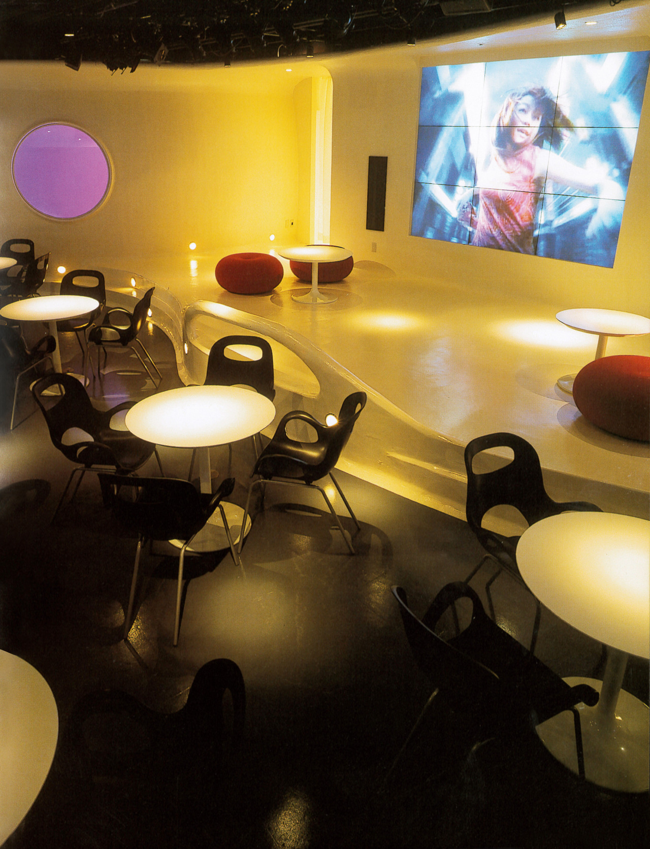 y2kaestheticinstitute:  J-POP Cafe Odaiba - FANTASTIC DESIGN WORKS (Katsunori Suzuki)