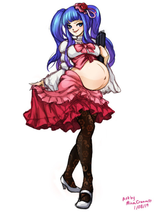   #465 Pregnant Erika Furudo (Umineko no Naku Koro)  Commission meSupport me on Patreon