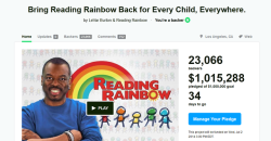 queeniman:  topolk:  In the span of a little more than 12 hours, the Internet managed to raise over a million dollars to bring back Reading Rainbow. When we want to, we can actually be a positive force.  BUTTERFLY IN THE SKY I CAN GO TWICE AS HIGH TAKE