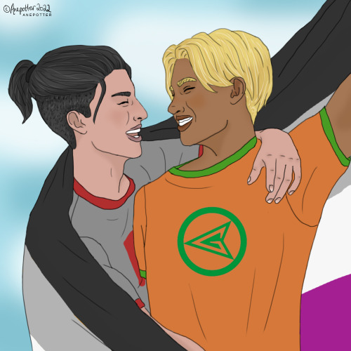 anepotter:Think of Me | Damian Wayne x Connor Hawke | © fanart @anepotterDon’t let us dow