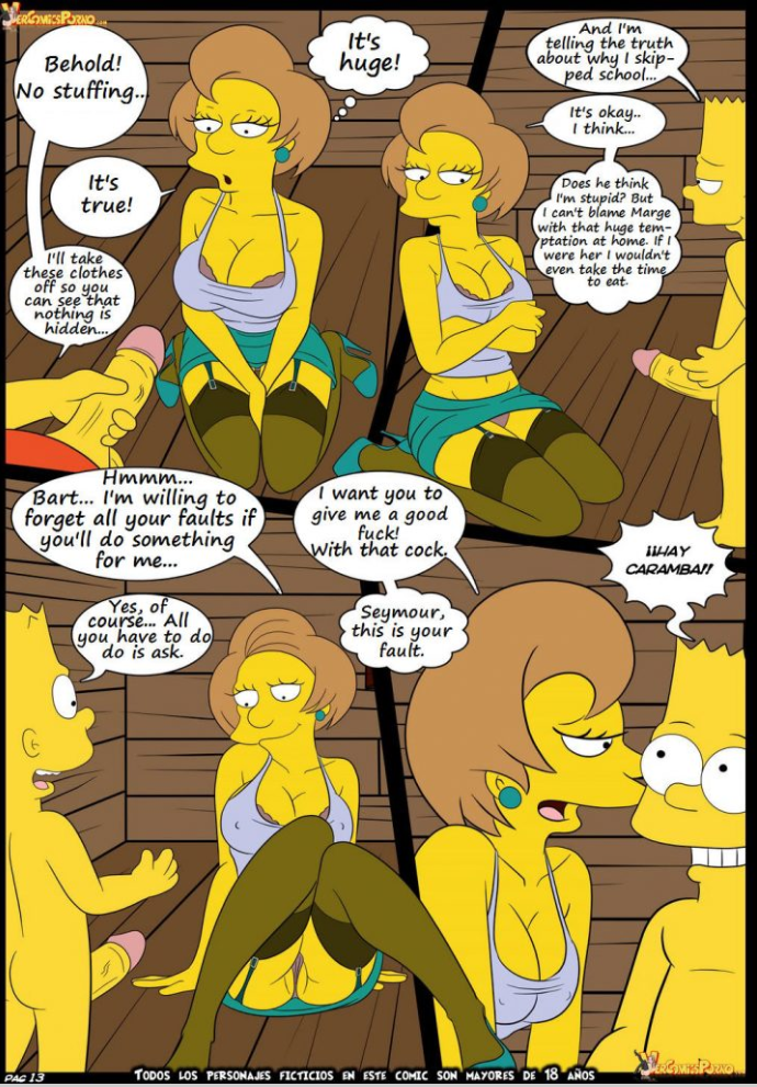 kaneki-art:  Simpsons doujinshi, Old habits 5: New lessons part 2/3