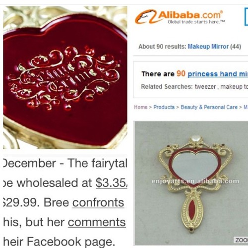 remember the #fairytale mirror LC sold for $30? it retails at $3. #inflation #ripoff #boycottlimecri