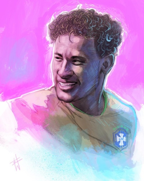 He’s also pretty good. . . #neymar #worldcup #worldcup2018 #procreate #digitalsketch #digitalart #er