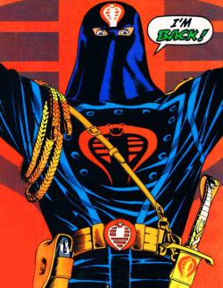 80s-90s-stuff:  pure epicness embodied by Cobra Commander - 80s G.I. Joe comic cover for the 100th issue (Marvel)  Love him!!!!!