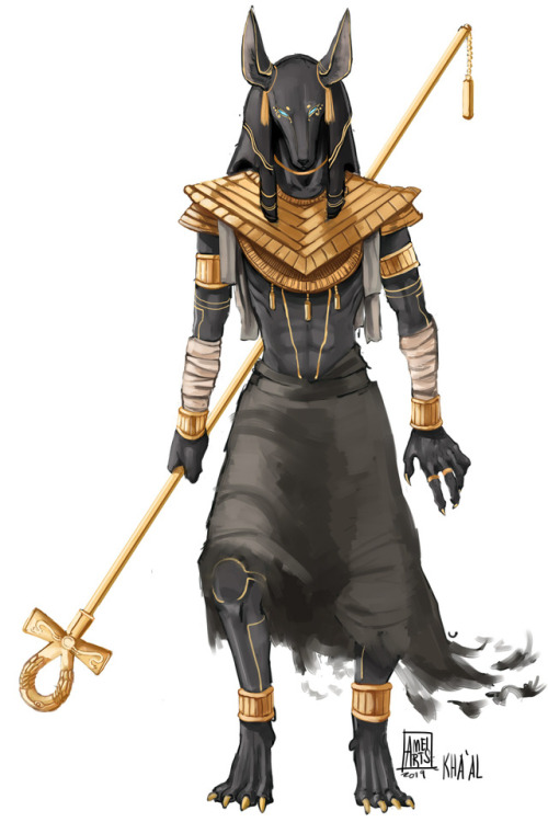 amei-arts: my dog character for our egyptian campaign in D&amp;D