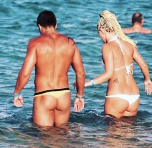 straightthong:  For more straight couples in thongs Join to movement!!