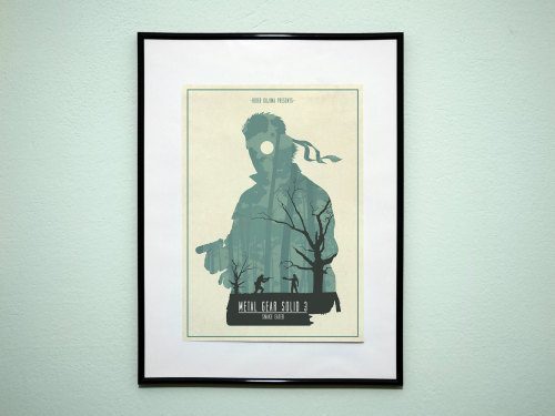 pixalry:  Metal Gear Solid Posters - Created by Chris Minney Available for sale at his Etsy Shop.