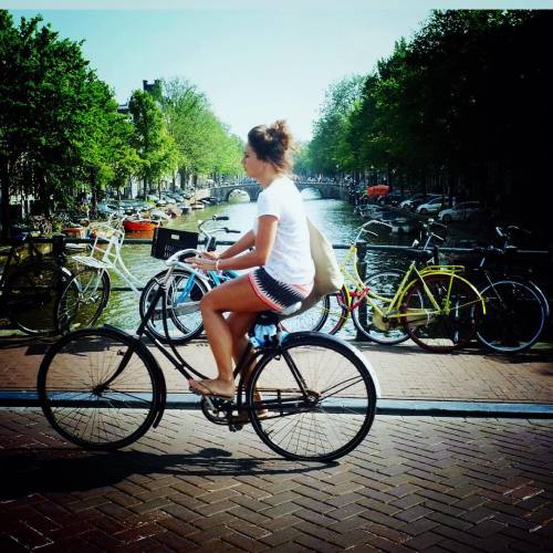 majormaior: summer time !! #cycling #velo #bike #citybike #bikecity #amsterdamcity #thankyouAmsterda