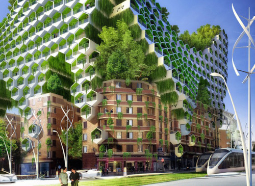 raceletto-romeo:ascalonia: mymodernmet: According to architect Vincent Callebaut, the Paris of 