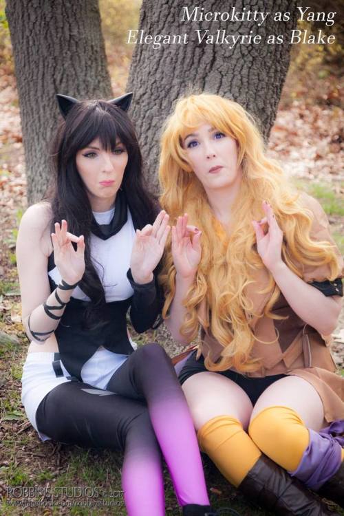 YESSSSSS. We are so cute <3 Blake is Elegant Valkyrie: https://www.facebook.com/ElegantValkyrieDesign/I’m yang! https://www.facebook.com/Microkittycosplay/we have a photoset (safe for work aaaaand not safe for work) coming out in July, but as