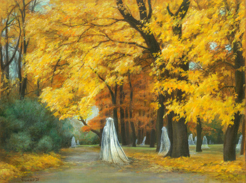  Art prints are based on my oil illustration https://www.etsy.com/listing/1071201592/autumn-ghosts-p