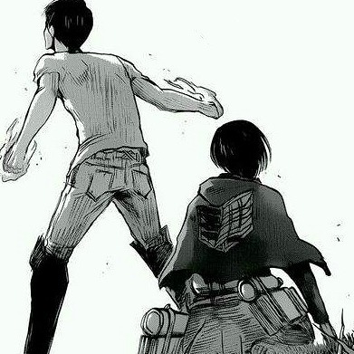 raawr-yaoi:  Shingeki no Kyojin / Chapter 50 / Eren and Mikasa moments   