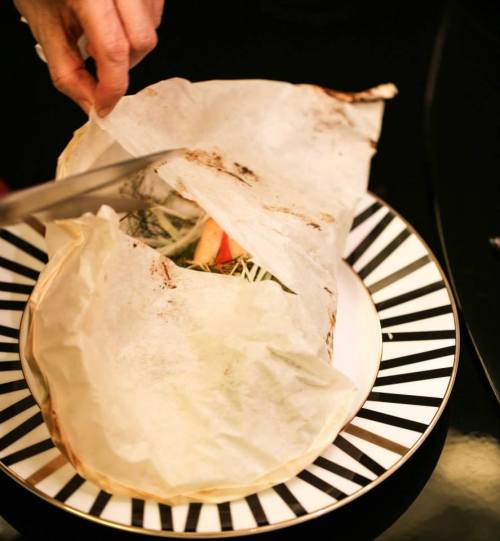 redefiningfood:  If you have one healthy recipe you could take with you to the ends of the earth, make sure it’s this one: Baked Salmon with celery, ginger and fennel (5 minute prep)  The french have been doing it for a long time, and it’s about time