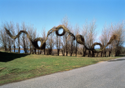 Patrick Dougherty (American, b. 1945, OK, USA) - 1: Spinoffs, 1990 (DeCordova Museum and Sculpture P