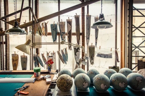 crookedindifference:  culturenlifestyle:  A Peak Inside One of the Two Hand-Crafted Globe Studios in the World London based studio Bellerby & Co. Globemakers is among one of the only two workshops in the world, which produces handcrafted globes.