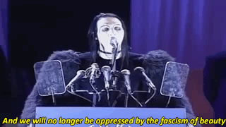 mansons-horror-queen:  Marilyn Manson MTV Video Music Awards speech 1997