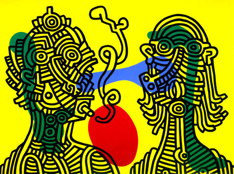 keithharingdaily: Keith and Julia, 1986Keith Haring