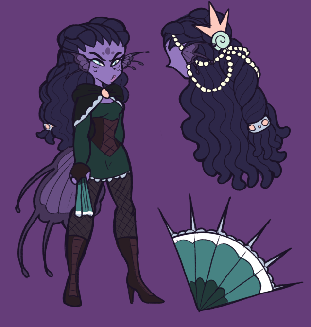 princesscallyie:Here’s Calypso’s final design and profile pic. I guess I decided