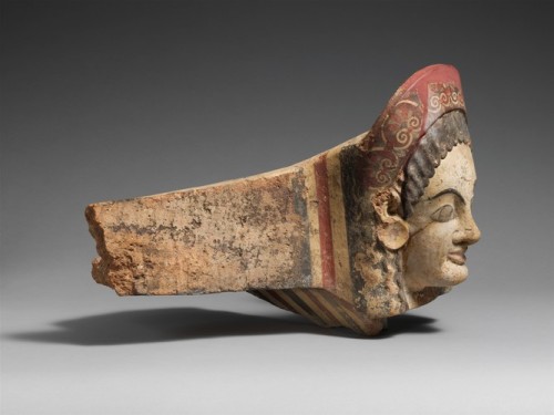 met-greekroman-art: Terracotta antefix (roof tile), Metropolitan Museum of Art: Greek and Roman ArtG