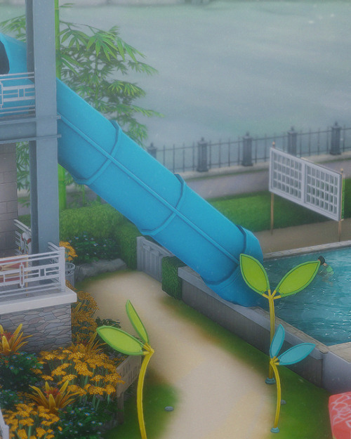 It Was A Cloudy Day, But That Didnt Stop Adelia From Visiting The Pool.