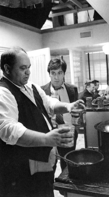 alpacinonumberone: Al Pacino and Richard S. Castellano in The Godfather (1972)