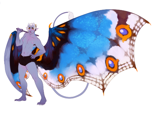 New ref wip :0He’s wearing&hellip; fantasy boxers idk haha.Working on a back view!